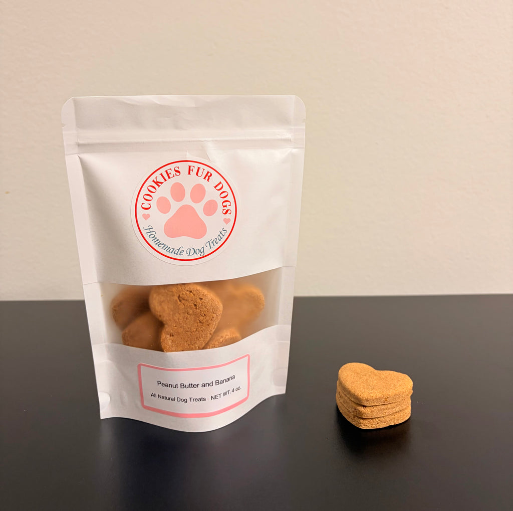 Peanut Butter and Banana Dog treats