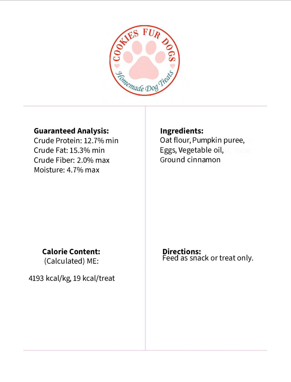 Pumpkin and Cinnamon Dog Treats